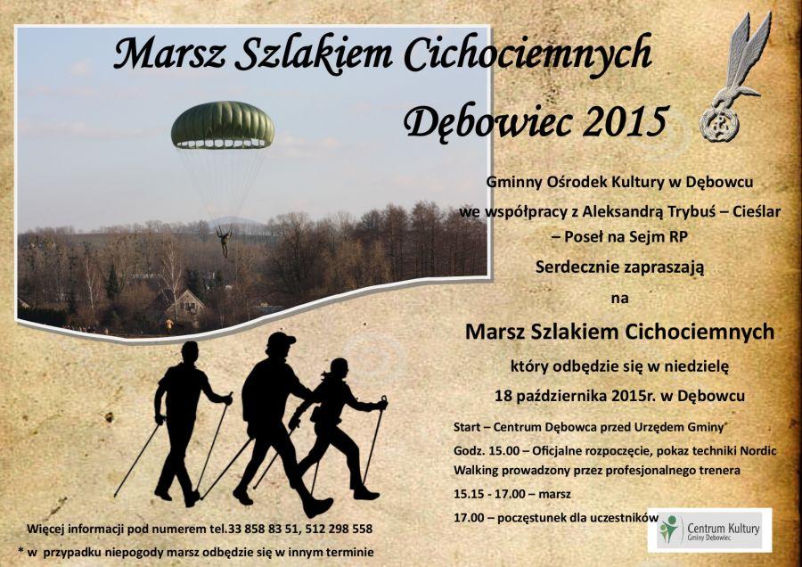 Dębowiec: Marsz Szlakiem Cichociemnych 18.10