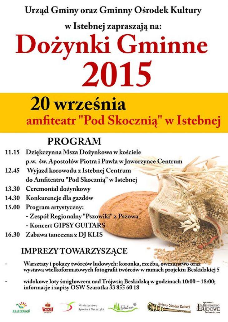 Istebna: Dożynki Gminne już w tą niedzielę! 20.09