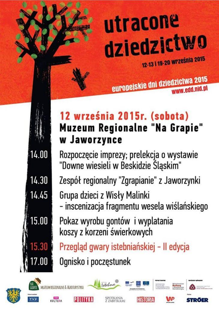 Istebna: Wojewódzka Inauguracja Europejskich Dni Dziedzictwa 12.09