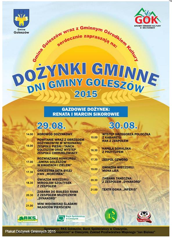 Dni Gminy Goleszów - Dożynki Gminne 29-30.08
