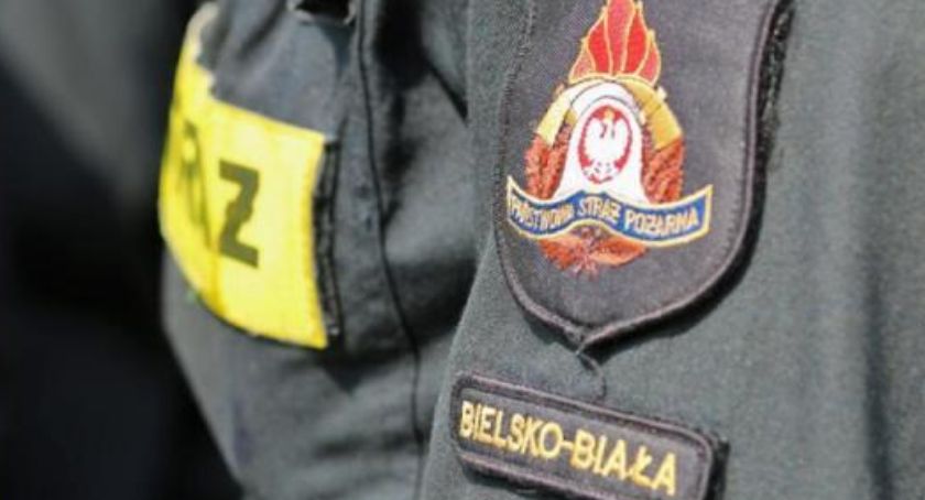 Nocny pożar stodoły w Bielsku-Białej 