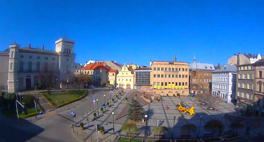 Śmigłowiec LPR lądował na Placu Chrobrego