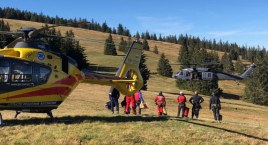 Tragedia na beskidzkim szlaku | W działaniach brał udział śmigłowiec Black Hawk