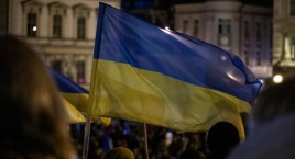 Modlitwa o pokój w Ukrainie na Rynku w Bielsku-Białej