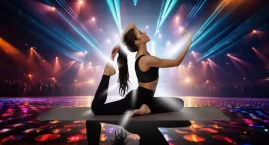 Zdjęcie przedstawia: Joga Rave na dachu Cavatina Hall