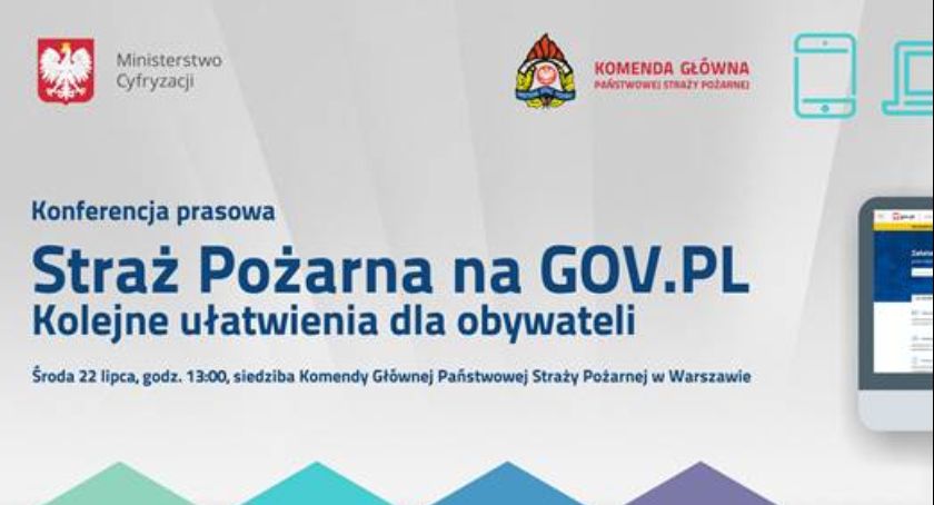 Straż Pożarna na GOV.pl – zaproszenie na konferencję prasową