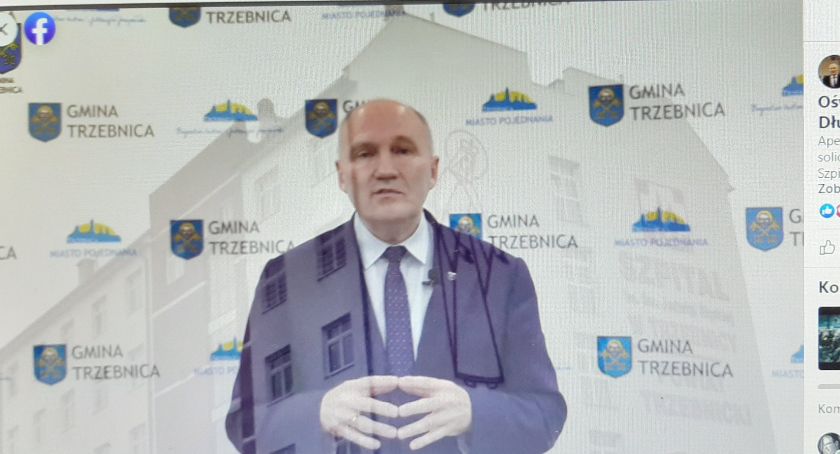 Trzebnica. Burmistrz wrzuca filmik - starostwo odpowiada
