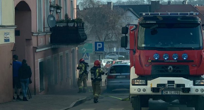 Pożar w mieszkaniu przy Witosa