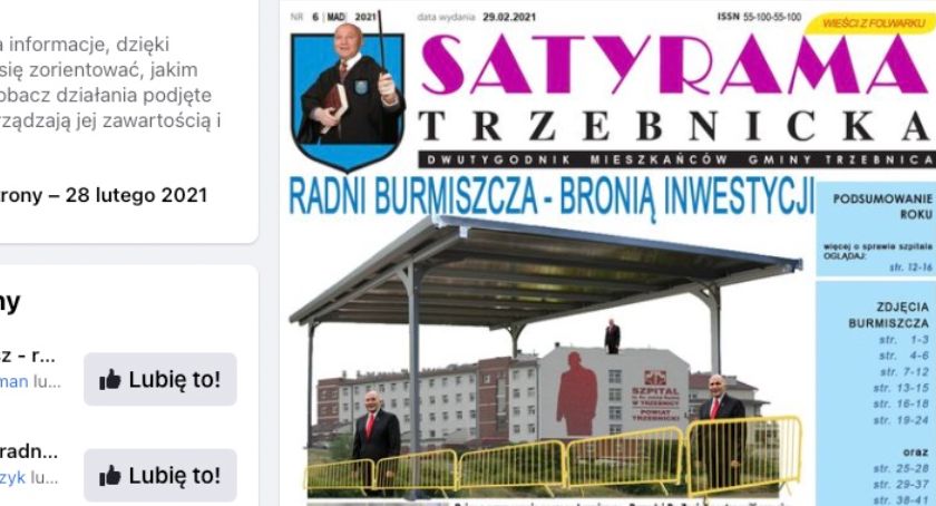 Ktoś prześmiewa trzebnickiego burmistrza i jego radnych