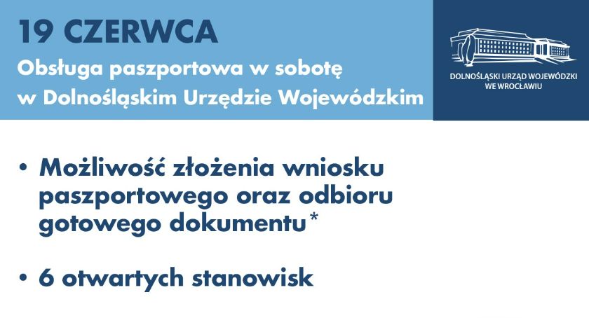 W sobotę Oddział Paszportowy będzie czynny