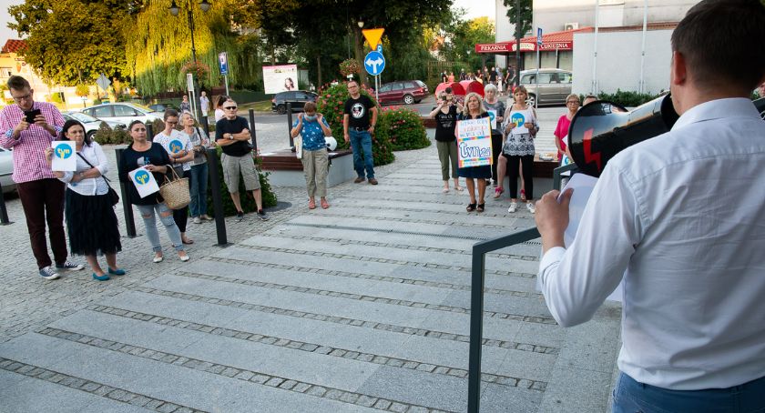 Protest w obronie wolnych mediów