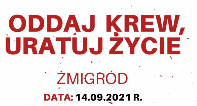 Oddaj krew w Żmigrodzie!