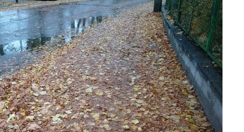 Na chodnikach ślisko