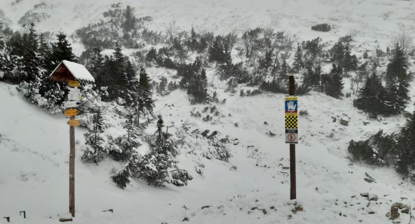 Trudne warunki w Karkonoszach