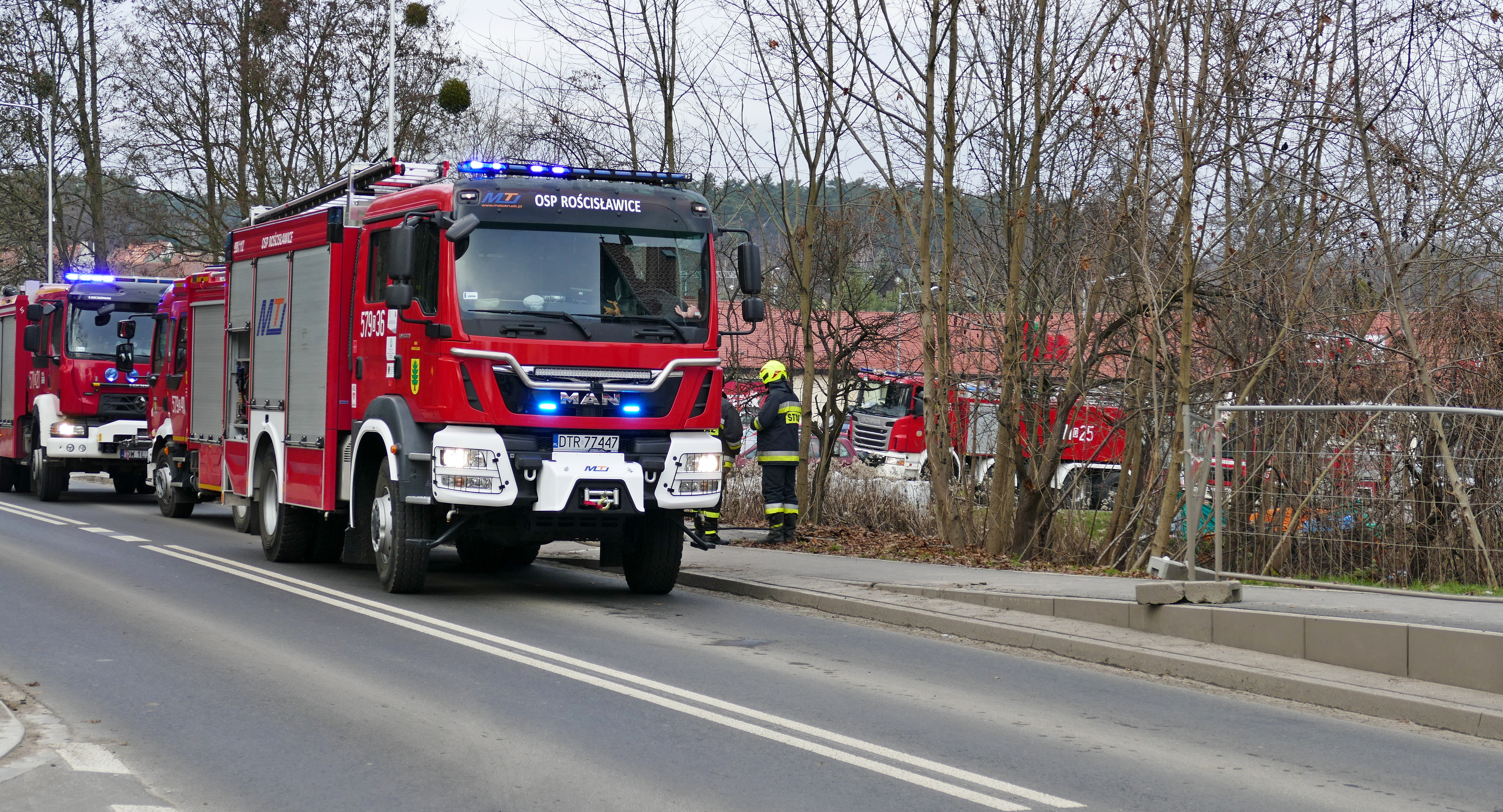 Pożar w środku miasta - mogło być niebezpiecznie
