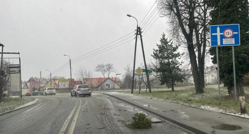 Utrudnienia na drodze do Obornik