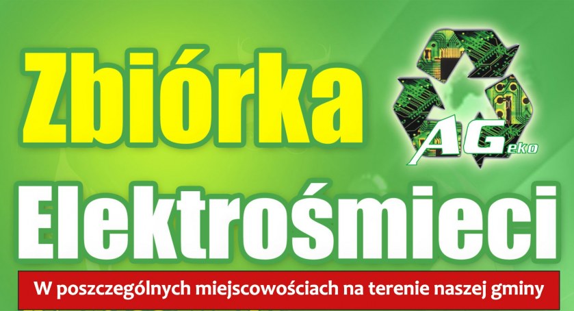 Zbiórka elektrośmieci w poszczególnych miejscowościach