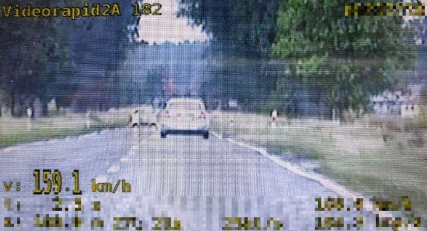 159 km/h przy ograniczeniu do 70 km/h