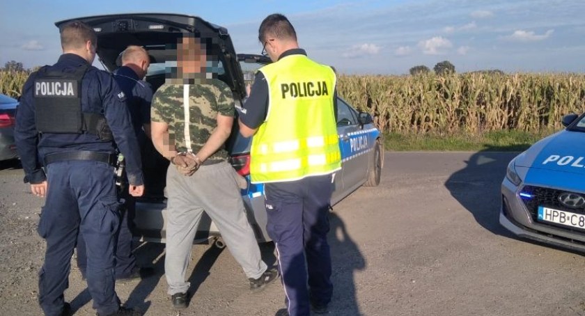 Uciekał przez pole kukurydzy