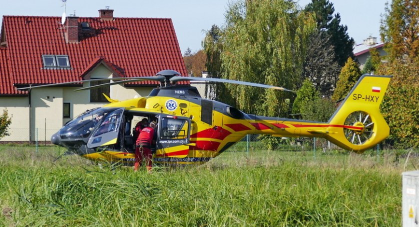 Przyleciał helikopter Lotniczego Pogotowia Ratunkowego