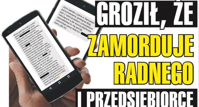 Kłamstwo burmistrza w sprawie gróźb. O co chodzi?