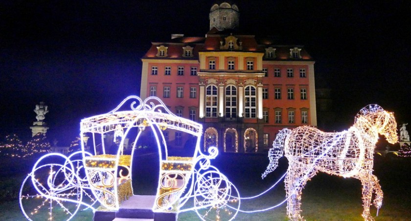 Iluminacje w Zamku Książ