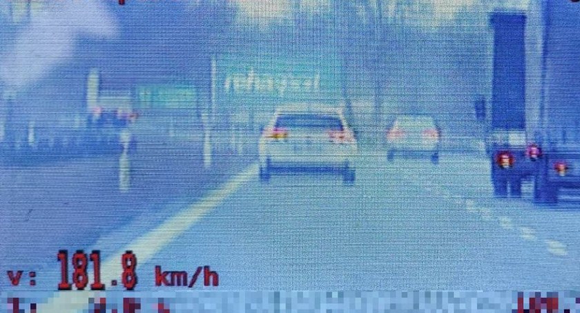 Jechał 181 km/h