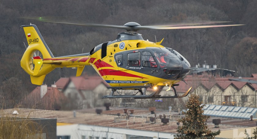 W Nowy Rok helikopter krążył nad miastem