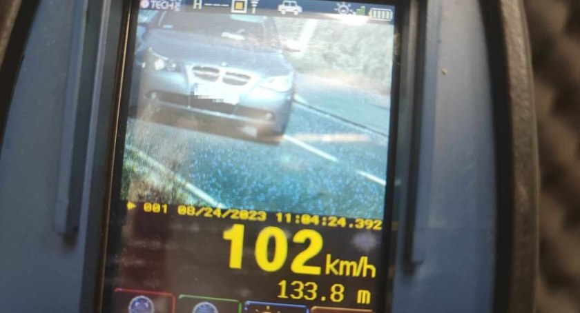 Stracił prawo jazdy i 1,5 tys. zł