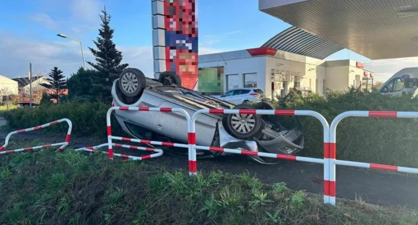 Groźnie wyglądający wypadek