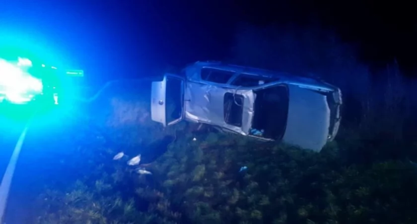 Miał 2,93 promila. Wjechał do rowu i dachował