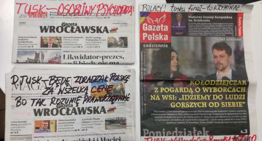 Dopiski na gazetach. Czy to forma siania nienawiści?