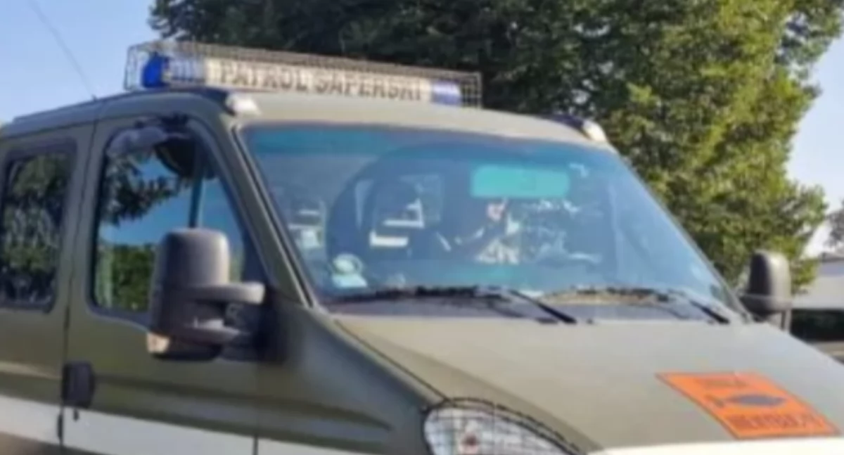 W piasku był pocisk