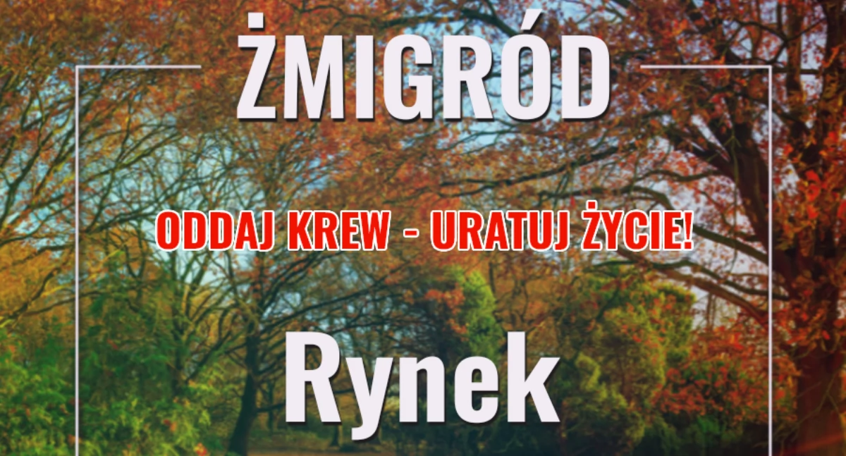 Pilnie potrzebna krew! Będzie można oddać również w Żmigrodzie