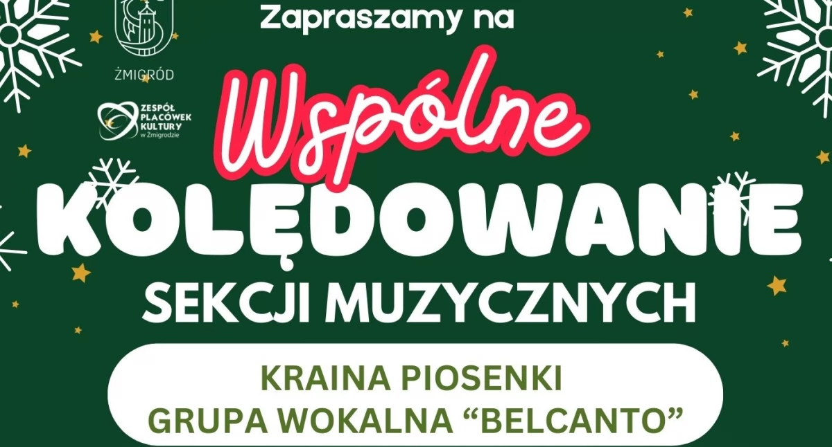 Wspólne kolędowanie - świąteczne występy w Żmigrodzie