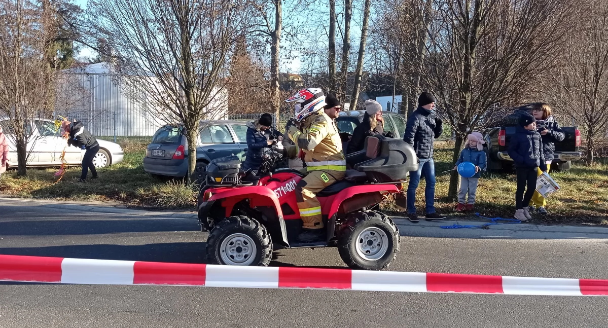 Quad 700 zabezpieczał Bieg Sylwestrowy