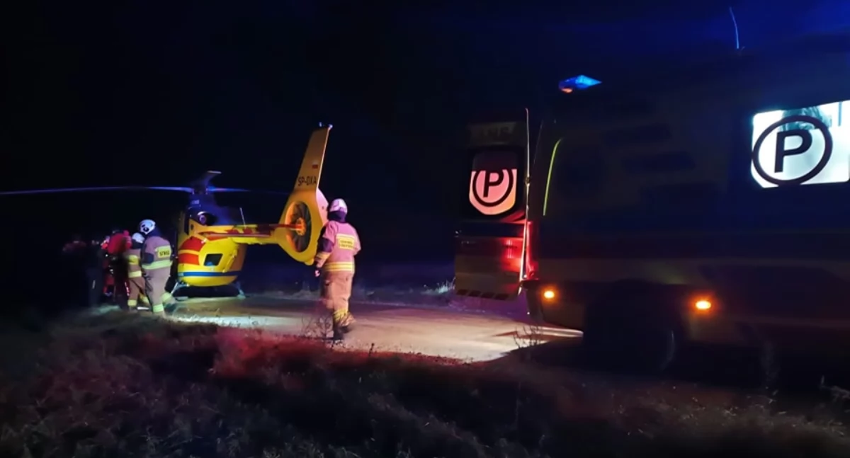 Zabezpieczali lądowanie i start śmigłowca LPR