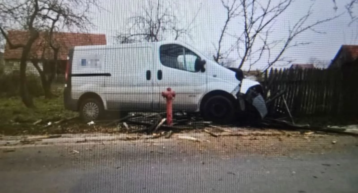 Pijany kierowca wjechał w ogrodzenie