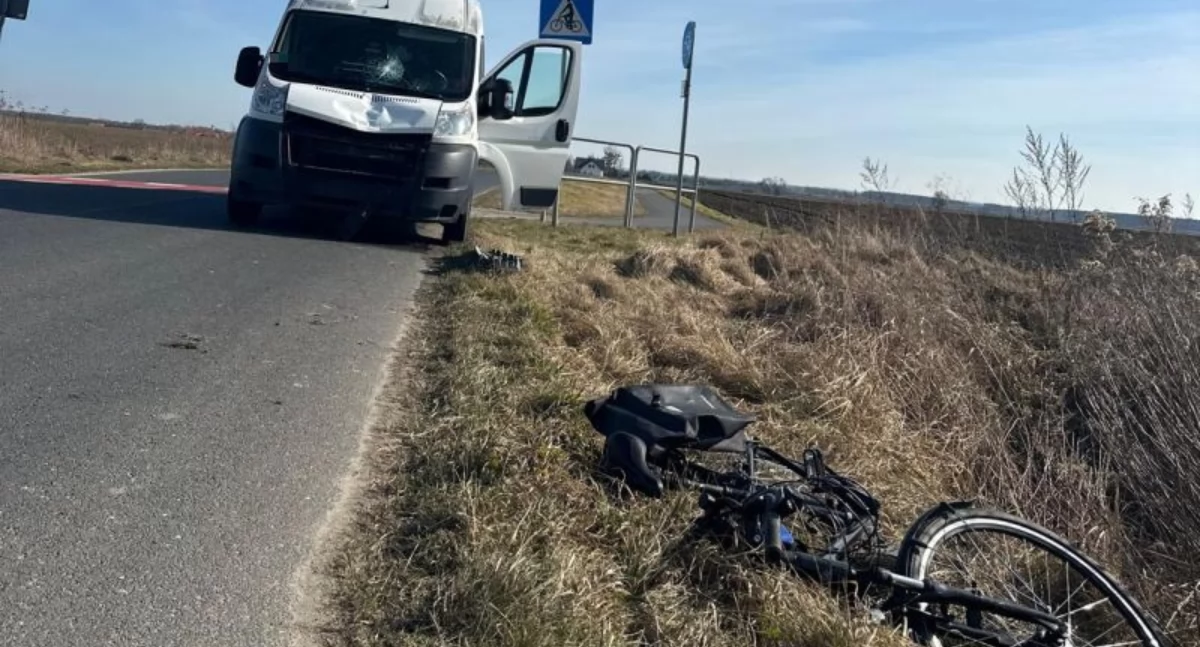Potrącenie rowerzysty. Został zabrany do szpitala