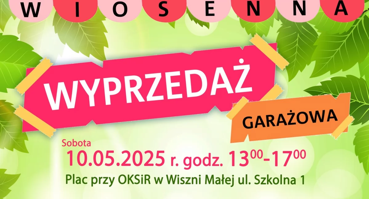 Wiosenne porządki? Przyjdź na wyprzedaż garażową! 