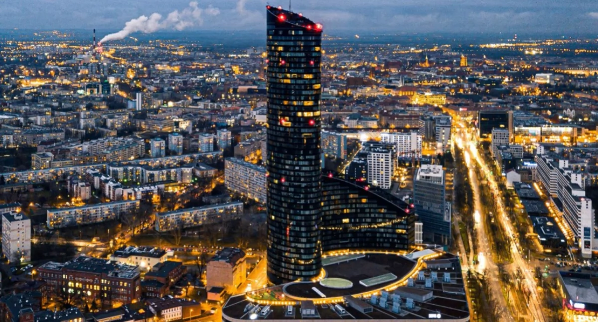 Apartamenty w Sky Tower - Luksusowy Nocleg z Panoramą Wrocławia w In The Sky Apartments