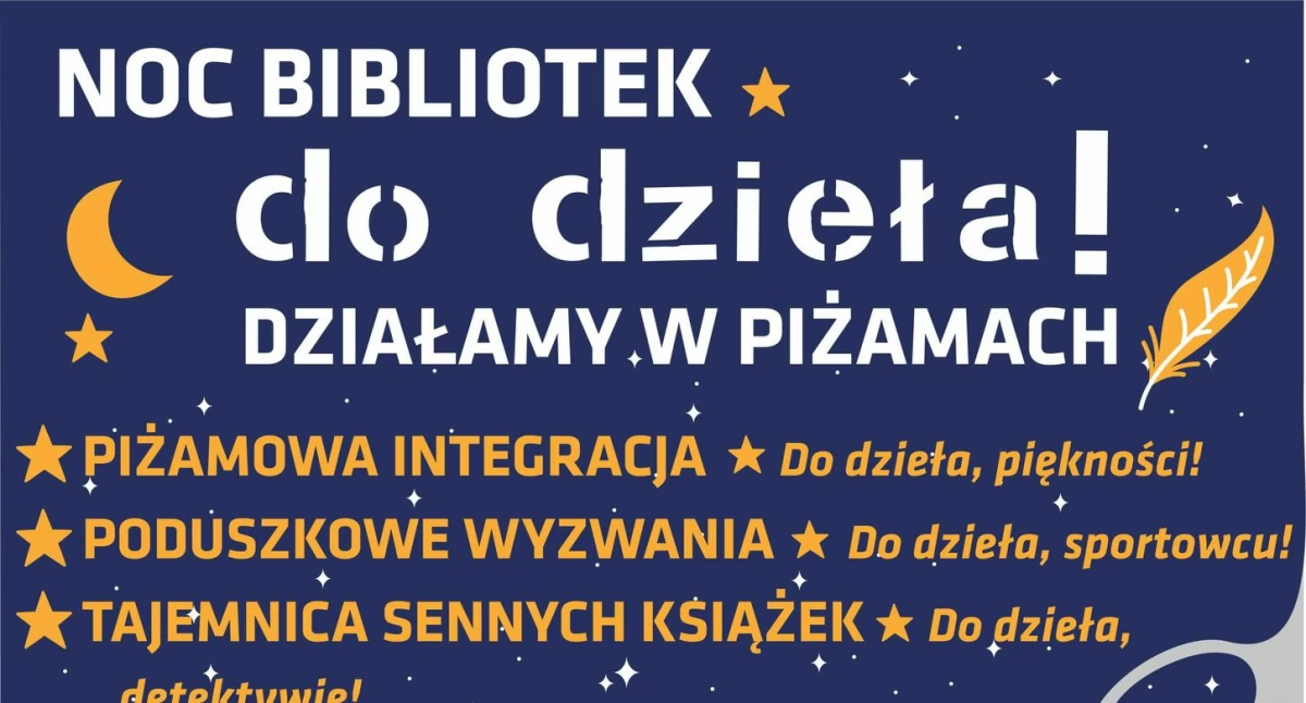 Wyzwania i tajemnice - Noc Bibliotek w Czeszowie