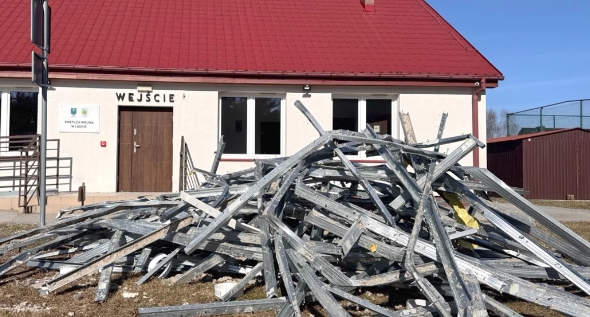 Zniszczenia w Ligocie. Szacują straty, a świetlica zamknięta