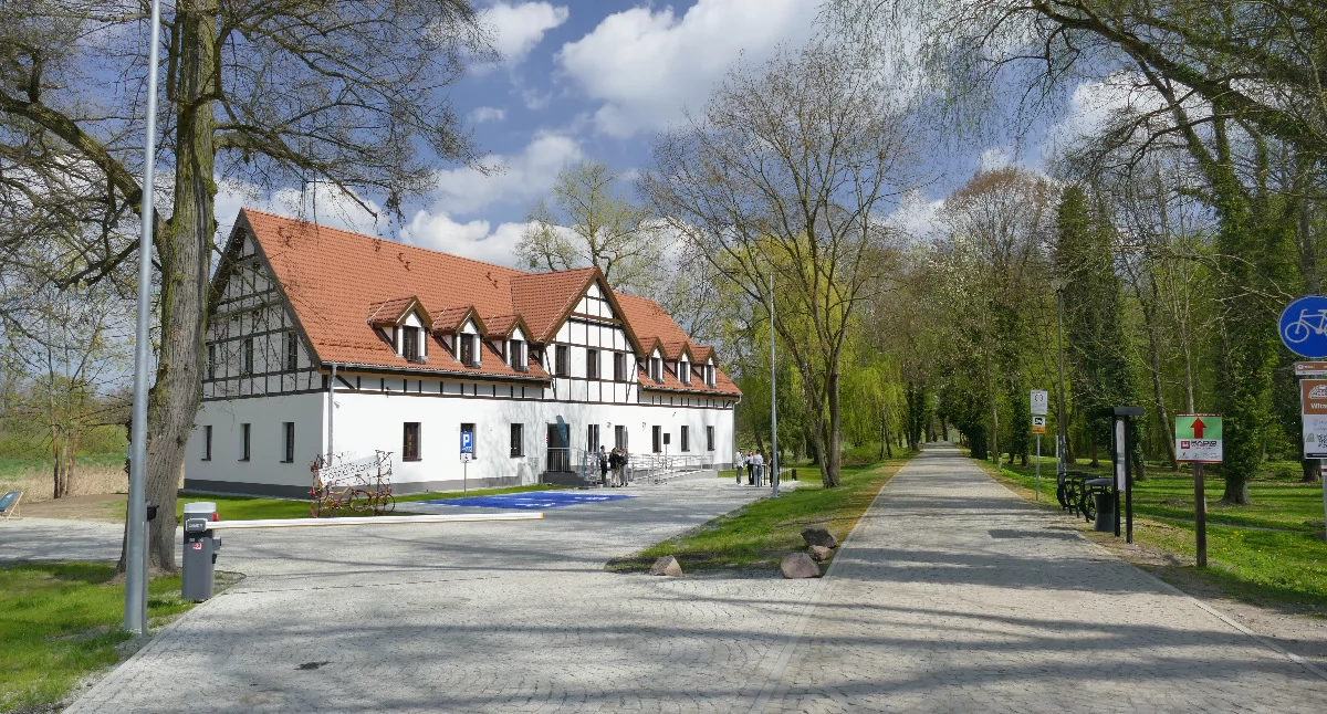 Stanica rowerowa już przyjmuje gości. Ma przyciągnąć turystów