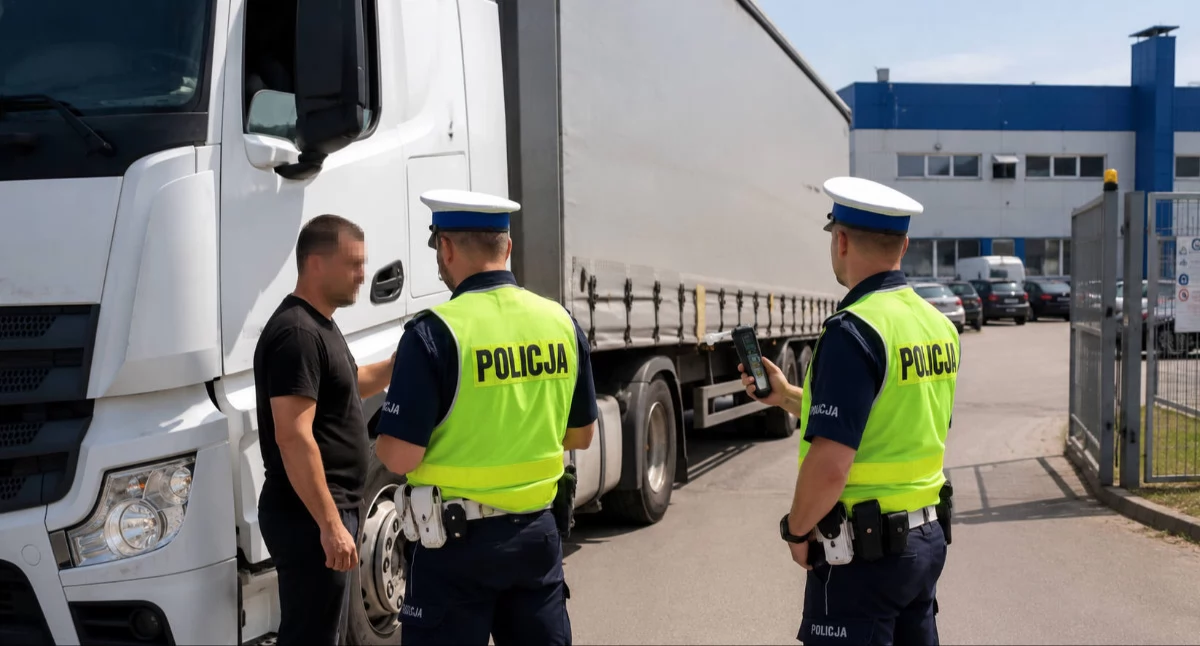 Podejrzenia pracowników. Kierowca zbadany narkotesterem