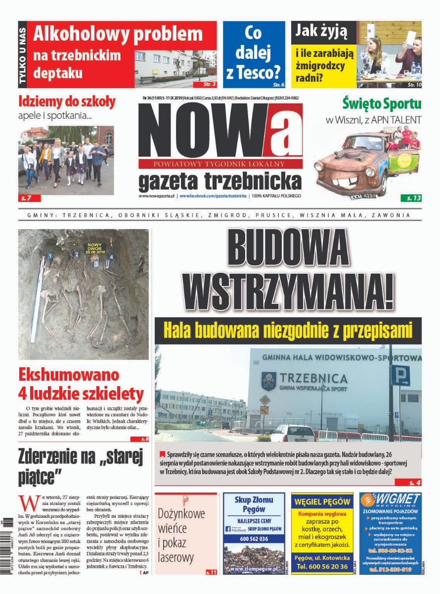 Już w czwartek, ukaże się 1189 numer NOWej Gazety Trzebnickiej