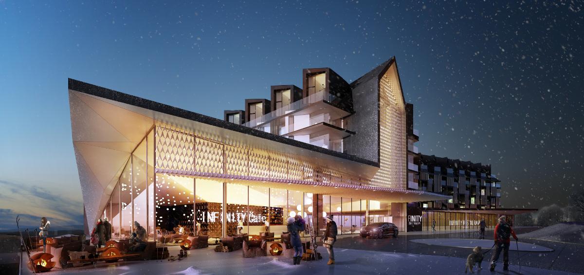 Dobra inwestycja w miejscu z potencjałem. Powstaje prestiżowy aparthotel w Zieleńcu - Infinity Zieleniec Ski & SPA