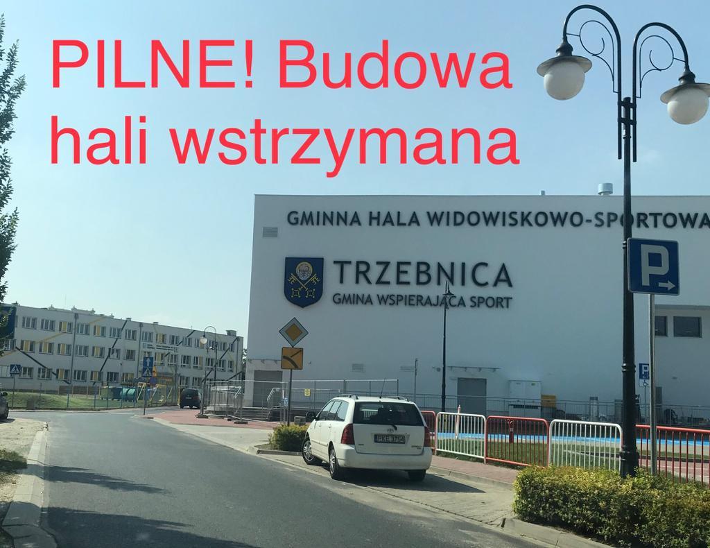 Z ostatniej chwili! Hala budowana niezgodnie z przepisami. Budowa wstrzymana