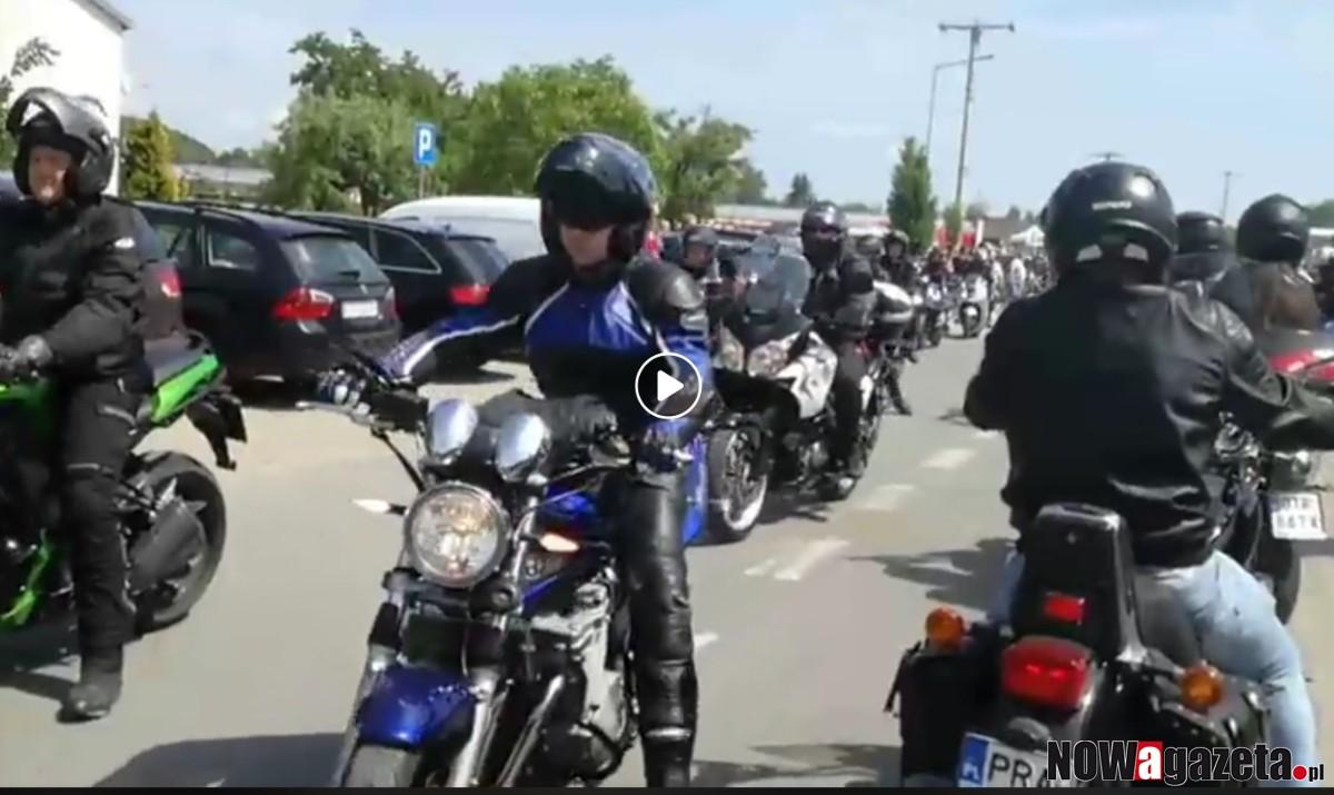 Takiej parady motocykli w Żmigrodzie dawno nie było [FILM]
