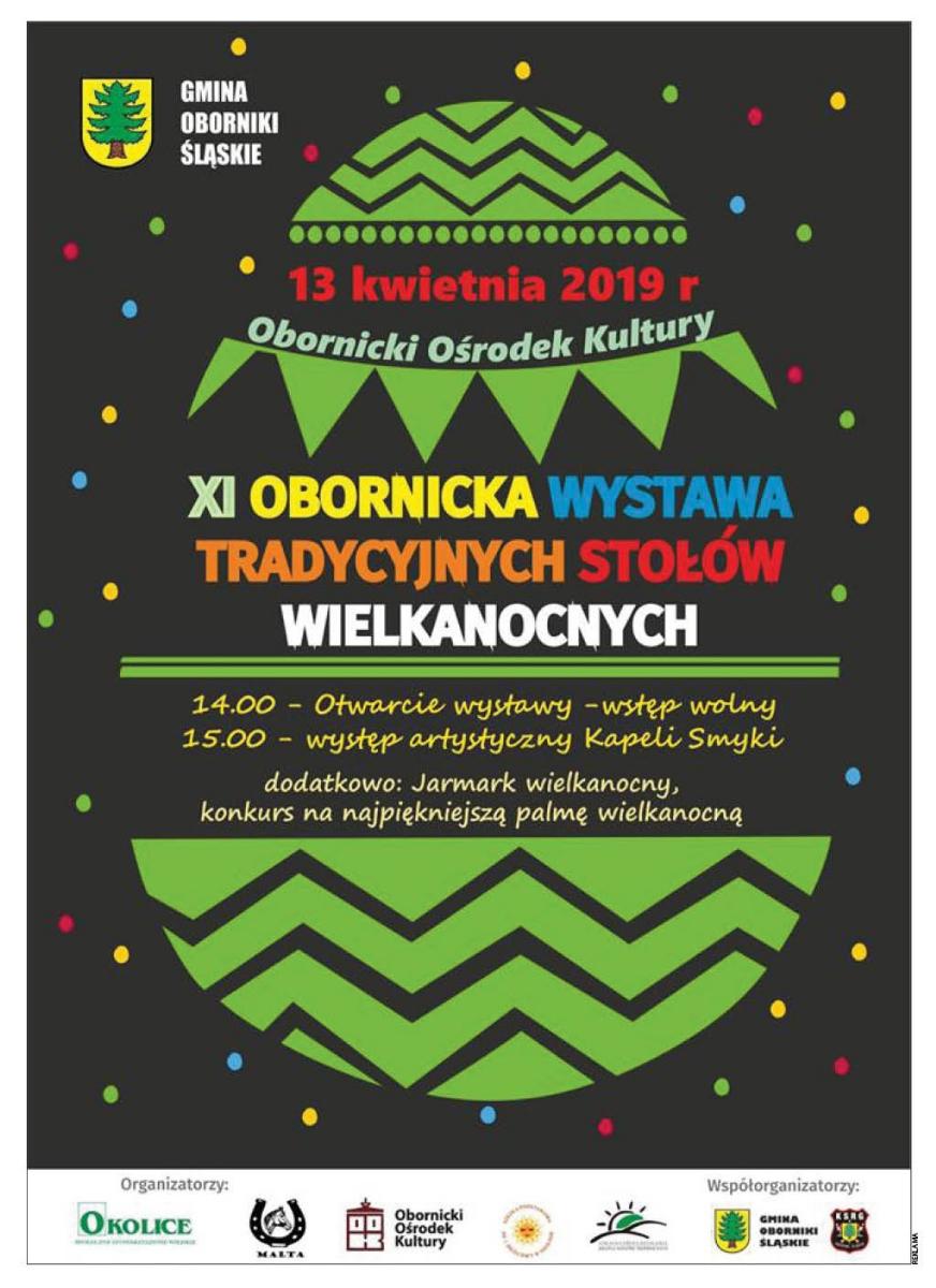 Wystawa Tradycyjnych Stołów Wielkanocnych już jutro w Obornikach Śl.